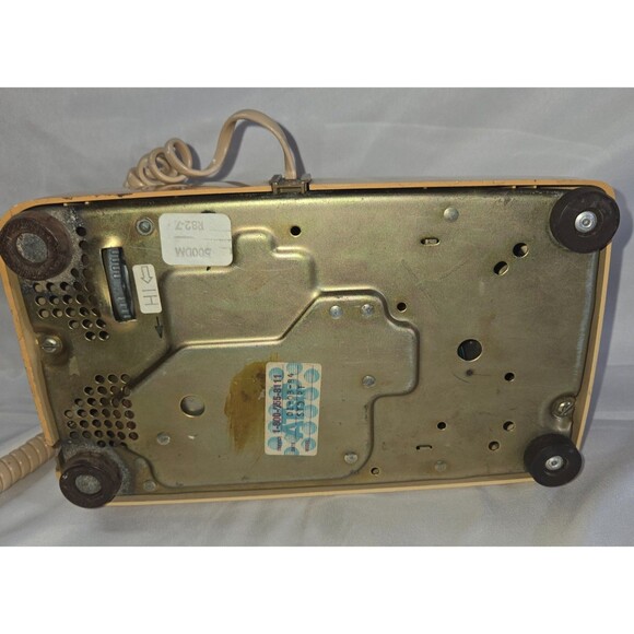 Vintage Bell System 500DM Rotary Phone Beige Silverplate Handset Cover - Picture 2 of 16